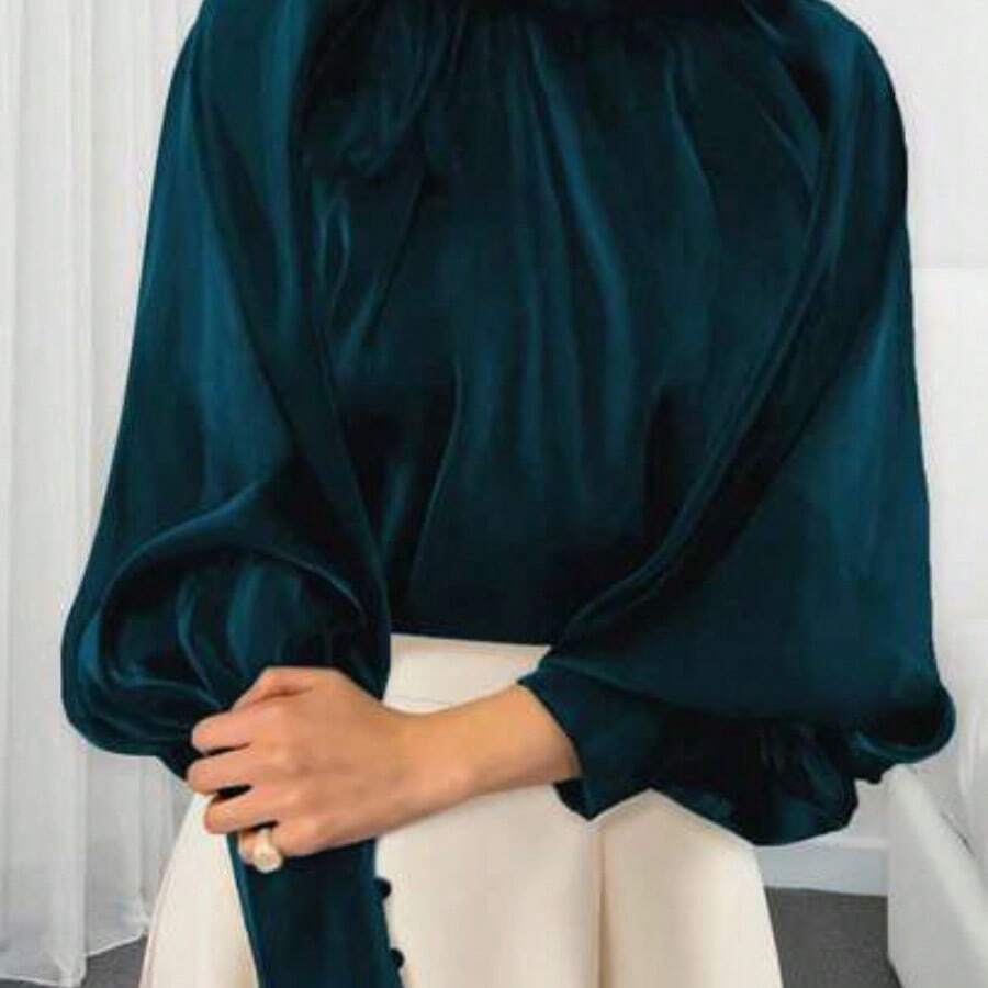 Women Blouses & Shirts - 藍綠色的水 - 查看 1