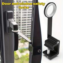 Aluminum Alloy Window Lock For Sliding Windows, Protective Anti-Theft Window Limiter And Lock Clip, Equipped With Allen Wrench, Easily Detachable And Simple To Install, Keeps Window Slightly Open After Installation - C - View 2