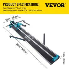 1200mm Manual Tile Cutter, Professional Ceramic Cutter With High-Precision Adjustable Laser Guide, Tile Cutting Machine For Cutting Tiles, Stone, And Ordinary Tiles - 1200mm - View 7