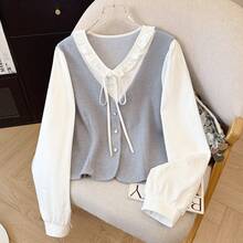 Women Blouses & Shirts - Màu Xám nhạt - Xem 5