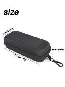 1pc Double-Layer Glasses Case, Holds 2 Pairs Of Glasses, Zippered Case For Reading Myopia Astigmatism Glasses, Portable Glass Organizer - Multicolor - View 7