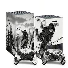 1組 Series X 印花圖案遊戲主機貼紙，防滑耐刮保護控制器創意裝飾貼膜 - 查看 10