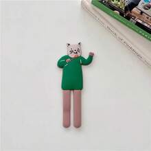 Creative Cute Long-Legged Animal Cat Adhesive Phone Stand Silicone 3D Back Sticker Flexible Foldable Holder - Multicolor - View 7