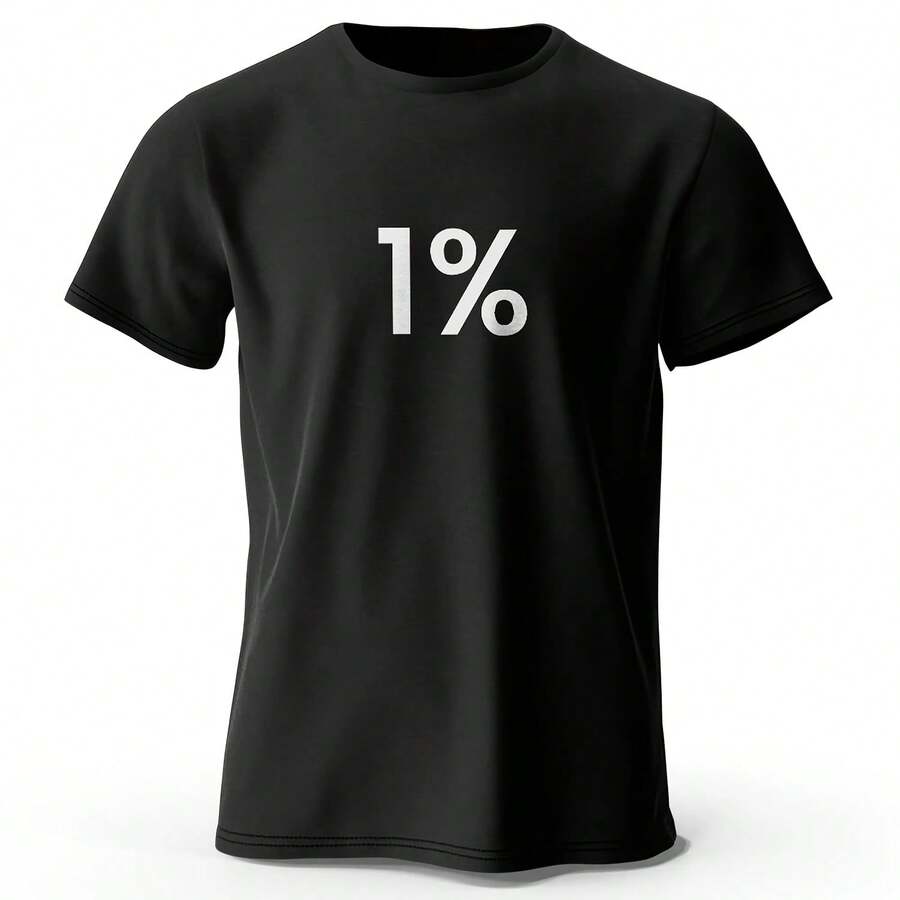 Camiseta de algodón 100% para hombre, talla asiática, cómoda para el día a día, cuello redondo, manga corta, estilo casual. - Multicolor - Ver 1