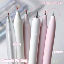 5/6pcs Luxury Count Pastel Gel Ink Pens Set,Cute Note Taking 0.5mm Fine Point Retractable 6 Black Ink Pens With For Writing, Journaling, School,Office School Supplies Kawaii Pens For Women Men.Back To School.Senior Year - DM Kit - View 7