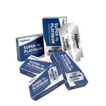 FIYDEAR Hojas de afeitar genuinas de doble filo, adecuadas para maquinillas manuales para afeitar y recortar cejas, maquinilla de afeitar de - Plata - Ver 9