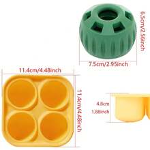 Juguetes para masticar para perros, bandeja para congelar y tratar, juguete para tratar rellenable de larga duración y moldes de silicona para enfriar el verano, alivia la ansiedad del perro - Gris claro - Ver 6