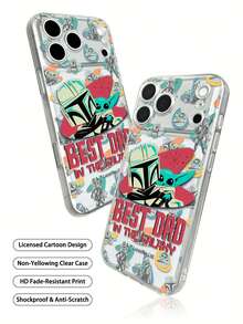 1 Stück kreative Richtungsschutz, stoßabsorbierend, TPU Weichgel Material, offiziell lizenzierter Disney süßer Micky Maus Handyhülle, Luftpolster dicke Fallschutz Handyhülle geeignet für iPhone 17/Air/16 15 14 13 12 11/17 Pro Max, transparente Handyhülle - Transparent - Übersicht 4