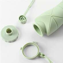 Collapsible Silicone Water Bottle, Travel Essential, Lightweight And Portable, Suitable For Outdoor Sports And Fitness, 20oz Capacity, Back To School Essential - Multicolor - View 7