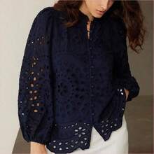 Women Blouses & Shirts - Blue - View 4