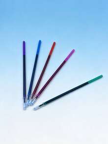6pcs Water-Soluble Fabric Marker Refills Set, 5 Colors Washable Ink Refills + 1 Pen Barrel, Smooth Writing Temporary Fabric Marker Refills For Sewing, Embroidery, Cross Stitch, Quilting, Professional Sewing Tools For Tailors, Craft Enthusiasts And Beginners - Water-soluble Pen Refills for Cross-stitch - View 5