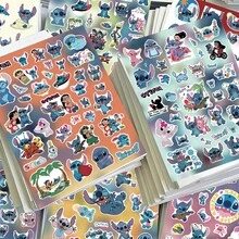 1 Set/8 Sheets Stitch Cut Film Stickers, Cute Creative Ins Style Decorative Phone Case Packaging Material Waterproof Stickers - Multicolor - View 1