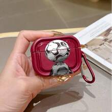 Burgundy Protective Case Compatible With Apple Wireless Earphone Case, Scratch-Resistant And Anti-Drop - Multicolor - View 12