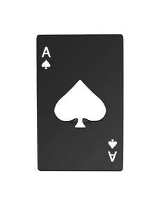 1/2pcs Metal Poker Card Ace Of Spades Bottle Opener, Stainless Steel Portable Beer Opener, Fits Wallet And Pocket, Customized Dual-Color Elegant Card Design, Durable Decorative Accessory, Perfect Gift For Camping, Party And Festival - Multicolor - View 8