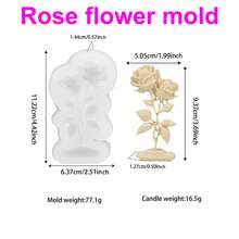 Zhonghui Mold Cute Bow Silicone Mold Set With Rose Design – DIY Candle, Aroma Stone, Resin And Plaster Mold For Handmade Gifts, Wedding Decor And Room Accessories - Bow - View 9