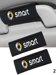PU皮革適用於防滑保護套，適用於汽車座椅把手以及Smart Fortwo 451 450 453 EQ Forfour汽車內飾配件 - A - 查看 1