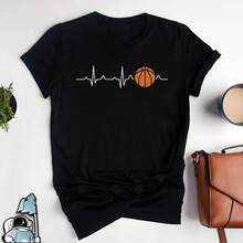 Camiseta de baloncesto con latido del corazón para hombre, traje deportivo de verano, camisetas de manga corta, ropa deportiva informal, ropa de calle transpirable a la moda - Multicolor - Ver 1