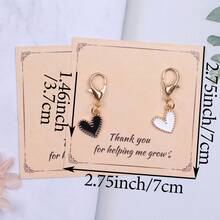 9pcs Romantic Heart Keychain Set, "Thank You For Helping Me Grow" Pocket Hug Token, Pocket Hug Gift Pack, Suitable For Men And Women. Perfect For Birthday Party, Wedding Favors, Holiday Party Decor, Friendship Gift, Father's Day Gift And More Fashionable Party Keychain Set. Give To Your Partner, Dad, Friends And Family Colleagues. - Multicolor - View 4