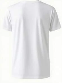 Camiseta casual para hombre con estampado de anzuelos Gamakatsu, estampado de doble cara a la moda, ligera y elástica, corte regular, adecuada para ropa casual de verano,  de moda - Negro - Ver 9