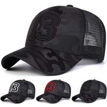 1pc Men 23 Number Embroidered Baseball Cap Outdoor Trucker Hat Sun Protection Mesh Cap For Spring And Autumn Traveling Beach Vacation - Multicolor - View 9