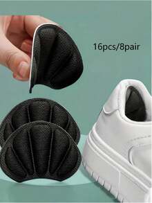 8pcs Reusable Adhesive Soft Heel Protectors - Unisex Casual Shoes, Sandals And Sneakers Anti-Slip Pads - Suitable For Oversized Shoes To Improve Fit And Foot Care Stickers (16/8/4/2/1pc) Available - A - View 4