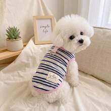 Vestido de Princesa a Rayas para Perros y Gatos, Estilo INS, Transpirable y Protector para Mascotas - 01 - Ver 7
