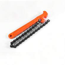 1pc Heavy Duty Adjustable Chain Wrench Tool - Ergonomic Steel Body, For Oil Filter And Pipe Fitting Removal, Automotive Maintenance, Car Repair, Chain Wrench, Car Repair, Durable Construction, Robust Design, Reliable Craftsmanship, DIY Enthusiasts - Chain Wrench - View 14