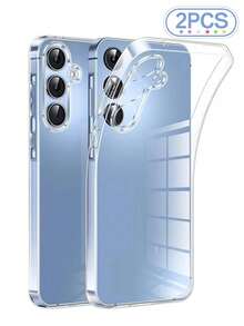 2 件装极简透明防摔手机壳，适用于三星 Galaxy S25/S25PLUS/S25 Ultra/A16/A36/A26/A56/A50/A12/A32/A52/A72/A51/A21S/A13/A14/S24/S24PLUS/S24Ultra/S20/S23/S22/A53/S20FE/S21，适用于小米 11/12Pro/12/12X/13Pro/14Pro/15Pro/X3pro，适用于 10/9/Note9/12c/Note11pro/Note8Pro/9C/9a，国际版，非国内版 - 無色 - 查看 79