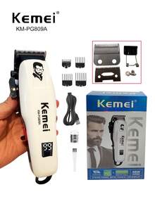 Kemei KM-PG809A Adjustable Hair Clipper Strong Power Haircut For Men, Professional Cordless Hair Cutting Machine With LED Display, Home Use Haircut For Men, Family Use Haircutting Machine - View 2