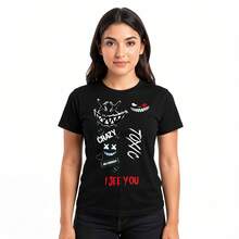 Playeras de Algodón lmpresióndeI EP  MangaCorta Transpirable para Conciertos Salidasy Estilo Casual - Blanco - Ver 4