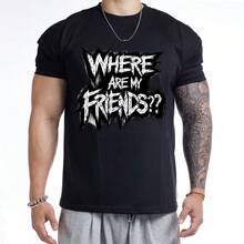 Men T-Shirts - 黑色 - 查看 6