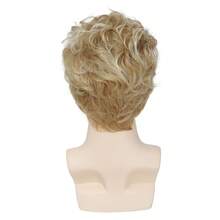European American Men's Short Curly Wig,Neat Full Hair Cover,Bouncy Layered Curls, Lightweight Comfortable Wear,Easy Styling Hair Accessory,Daily Wear,Event Attire,US Holiday Celebrations, Lovely Mom Wigs Cosplay Wigs Halloween Costume Wigs - YN398(25g130g) - View 5