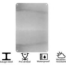 HELLOYOUNG Retro Fender Blues Metal Wall Art - Durable Iron Guitar Poster For Indoor Outdoor Home Decor, Music Room Studio Man Cave Gift - 彩色 - 查看 4