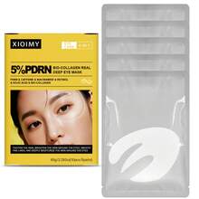 Xioimy 10片 5%鮭魚膠原蛋白眼膜，360°提拉緊緻上下眼周，72小時鎖水，淡化黑眼圈，抗老護膚，打造更年輕的眼部外觀，眼部護理 - 數量 - 查看 11