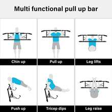 Door Frame Pull Up Bar Doorway Fitness Chin-Up Home Gym Exercise Strength Train - 101*103*20cm - View 3
