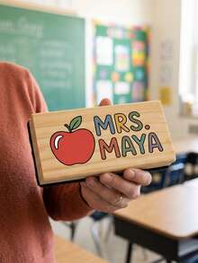 1pc Custom Personalized Whiteboard Eraser, Chalkboard Eraser, Teacher Gift, Teacher Appreciation Gift, New Teacher Gift From Student, Teachers Eraser,Back To School Gift - Multicolor - View 9