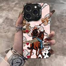 Vaquero Carcasa celular diseño elegante resistente a impactos y rasgos, adaptada paraúltiples modelos como  X,XR,XS y series 11/12/13/14/15/16/17 con todas sus variantes, celulares  gama A y S de diferentes generaciones, dispositivos  Moto E y serie G, además de  y Redmi Note toda la línea, material cómodo ligero, protección completa para teléfonoóvil para uso personal y diario cotidiano - Multicolor 2 - Ver 2