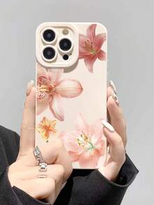 1個 精準孔位直邊花卉彩繪加厚防震手機殼保護套，適用於 iPhone 16/11/16pro/16plus/16promax/16e/15Promax/13/14/12/XS/XR/7G/8P，適用於 Galaxy S25/S25PLUS/S25 Ultra/A16/A36/A26/A56/A50/A12/A32/A52/A72/A51/A21S/A13/A14/S24/S24PLUS/S24Ultra,S22/A52/A53/A54/A55S23/，適用於 11/12Pro/12/12X/13Pro/14Pro/15Pro/，適用於 Redmi 10/9/Note9/12c/Note11pro/Note8Pro 防震手機保護殼 - 彩色 - 查看 2