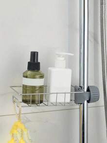 1pc Faucet Storage Rack, Knob Fixed, Easy Disassembly & Installation - Hollow Drainage Design - Kitchen Sponge Holder, Bathroom Accessory Drainable Organizer - Multicolor - View 5