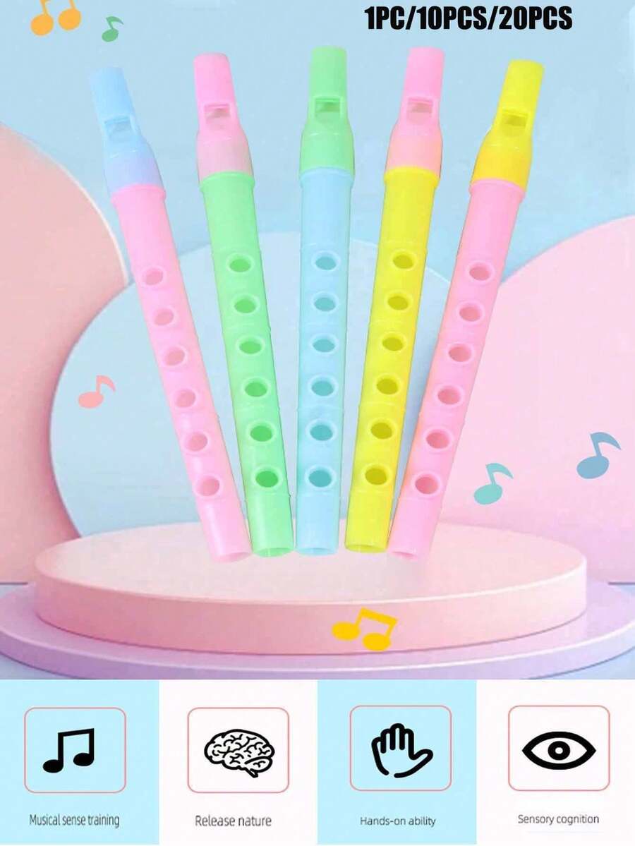 1/10/20 Kazoos, Flautas e Clarinetes de Festa, Cores Aleatórias. Itens Essenciais para Festas de Camping ao Ar Livre, Jogos e Atividades Interativas (Cores e Estilos Aleatórios).