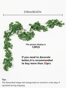 1/6/12/36 Pack Ivy Garland, Artificial Fake Ivy Leaves, Greenery, Hanging Vines, Plant Home Garden Decor, Poison Ivy Costume, Roses, Decorative Style, Party & Holiday Decor, Bedroom Accessories, Mother's Day Decor, Spring Decor, Valentine's Day - A - View 2