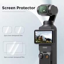4/6件組 Osmo Pocket 3/4 鏡頭與螢幕保護貼套組，鏡頭保護貼 + 螢幕保護貼，9H 高硬度鋼化玻璃高清晰透明，超清鋼化玻璃螢幕保護貼，無氣泡且超薄 - 查看 13