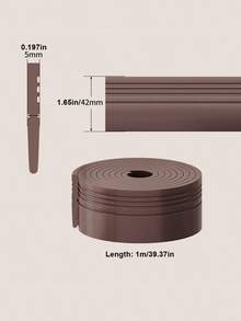 1件自黏式門底密封條,長39.37英吋,防風隔音門底密封,適用於多種門型,解決隔熱與防塵問題,提供隔熱與防蟲效果 - 新款 - 查看 12