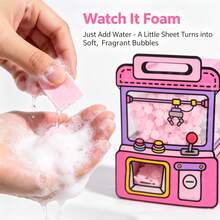 PGPJ 900 piezas de rebanadas de jabón portátiles en bolsa con dispensador rosa de 30g, rebanadas de aromaterapia para lavado de manos, espuma de aromaterapia de viaje, pequeñas rebanadas de papel de jabón, jabón de limpieza portátil desechable, rebanadas de baño de aromaterapia de viaje, tiras de papel de jabón con espuma, adecuado para escuela, oficina, viajes y actividades al aire libre - Rosa - Ver 5