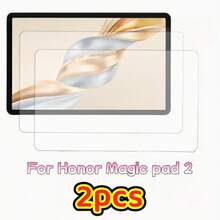 2pcs/Pack, Compatible With Honor Pad X8a/Pad 10/Pad V9/Magic Pad 2/Magic Pad 3 High-Definition Transparent Tablet Protective Film, Scratch-Resistant And Shockproof Tempered Glass Tablet Film, Fashionable Minimalist Design Touch Sensitive Anti-Shatter Tablet Screen Protector, Scratch-Resistant, Touch Sensitive, Precise Fit, Easy Installation, Durable Protection Compatible With Tablet Screen Protector - Clear - View 6
