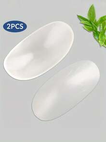 2Pcs Self-Adhesive Silicone Invisible Shoulder Pads, Reusable Anti-Slip Shoulder Enhancer, Soft Breathable Shoulder Inserts For Women Men Blazer Shirts Dresses, Natural Square Shoulder Shape Accessory - Multicolor - View 10