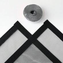 Black Zippered Window Screen, High Transparency Dense Mosquito Net, Special Mosquito Net, Breathable, No Drilling Required, Washable - Black Zippered Window Screen - View 5