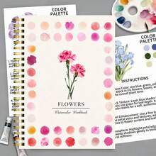 Watercolor Painting Book For Beginners - Easy To Color, New Watercolor Painting Book Specially For Beginners,Enhancing Creativity, Beautifully Designed - Single Piece - View 3