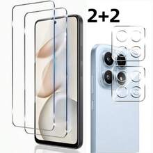 4-Piece Set, Compatible With Honor 600/600 Pro/600 Lite/X7e/X8D/X9D/400/400 Lite/400 Smart/X7D/X6C/X8C/X6e/X7e, Includes 2 Clear High-Definition Screen Protectors + 2 Clear Tempered Glass Lens Protectors, Easy To Install, Phone Screen Protector, Lens Protector, Screen Protector, 9H Tempered Glass, Waterproof, Shockproof, Anti-Drop, Anti-Scratch, Anti-Fingerprint, High Sensitivity, Smooth Operation, Essential For Tech Enthusiasts - Clear - View 14
