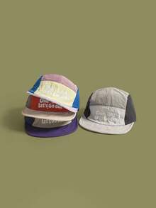 1pc Men's Outdoor Quick Drying 5-Panel Baseball Hat, With Breathable Holes, Lightweight And Breathable, Suitable For Outdoor Camping, Cycling . - Multicolor - View 4